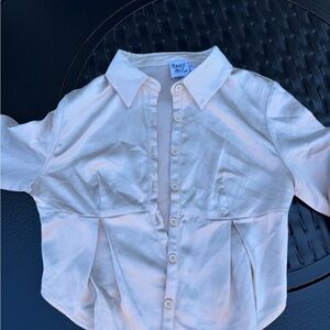 Princess Polly White Classic Button Down Shirt